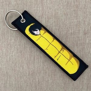 NEW My Hero Academia Lazy Aizawa Eraserhead Jet Tag Keychain